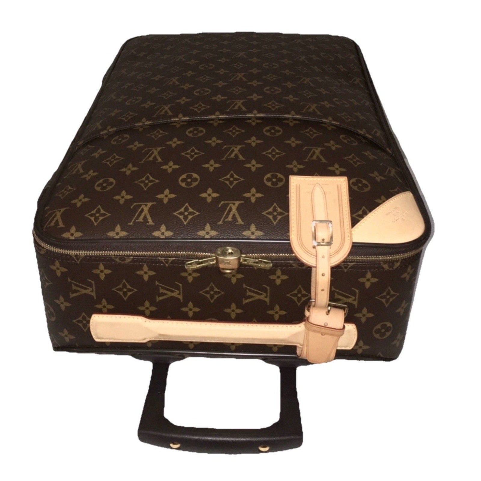 Louis Vuitton Pegas Monogram Suitcase Bag w/ COA Garment Hanger Lock LV Tag