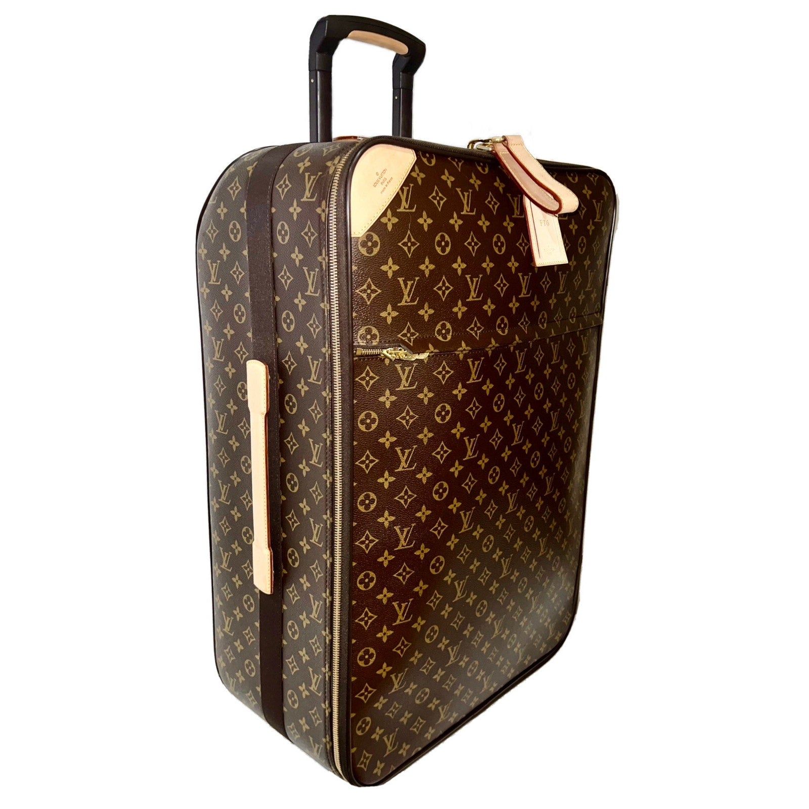 Louis Vuitton Pegase Monogram Suitcase Rolling Luggage Bag w/ Dust Cover