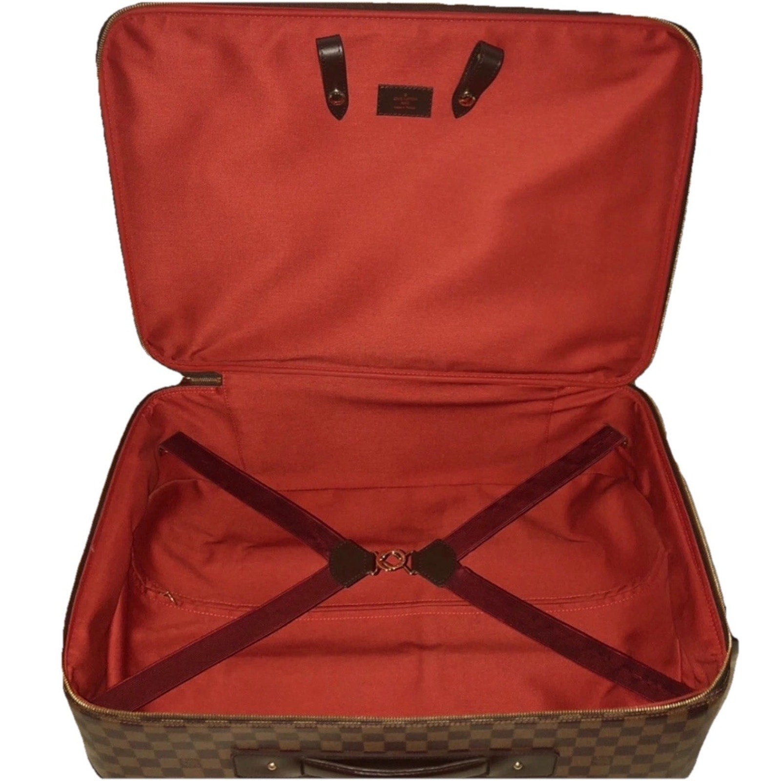 Louis Vuitton Pegase 55 Suitcase Bag Damier Ebene w/ Garment Bag Hanger