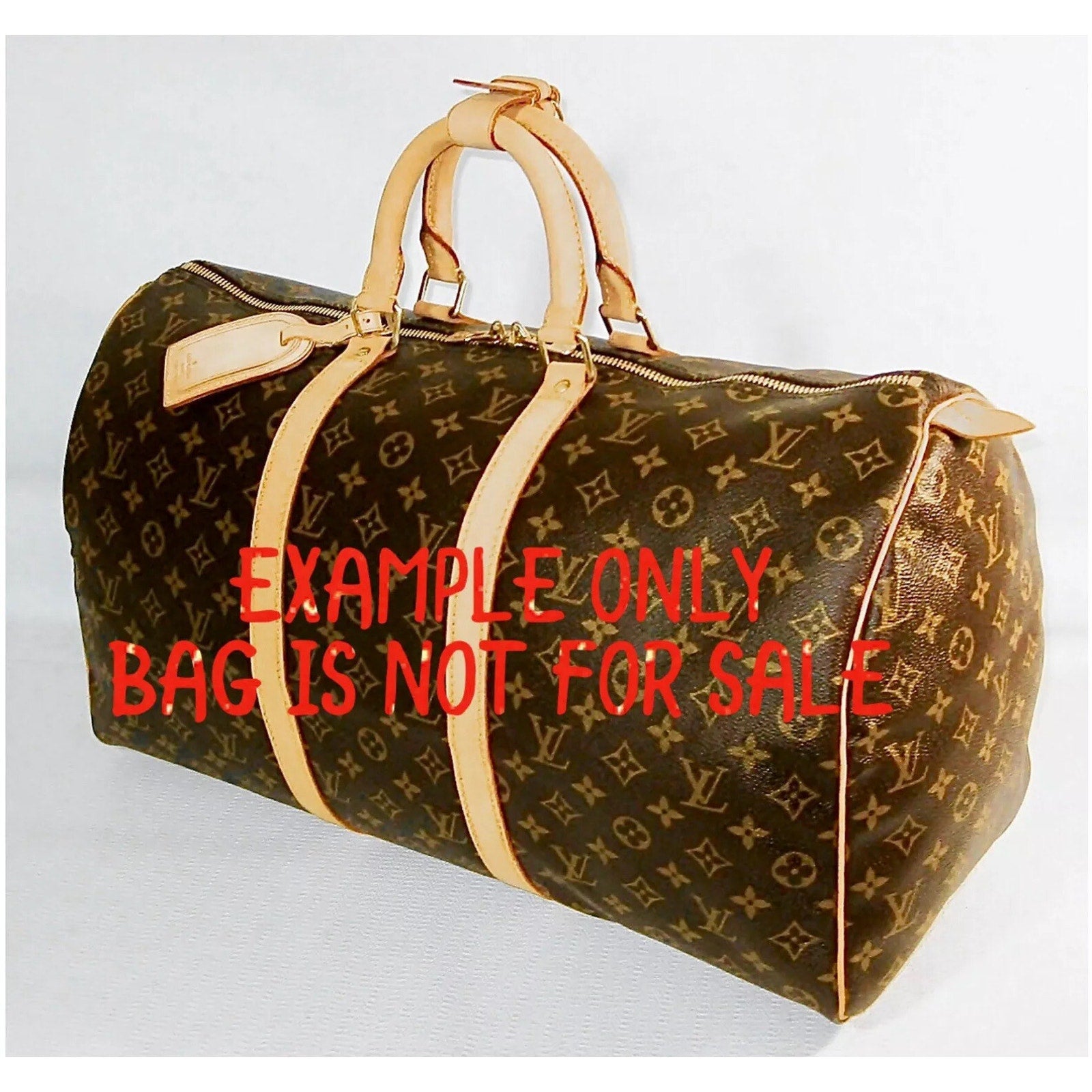 Louis Vuitton ID Name Tag Large Gold-tone AUTHENTIC!