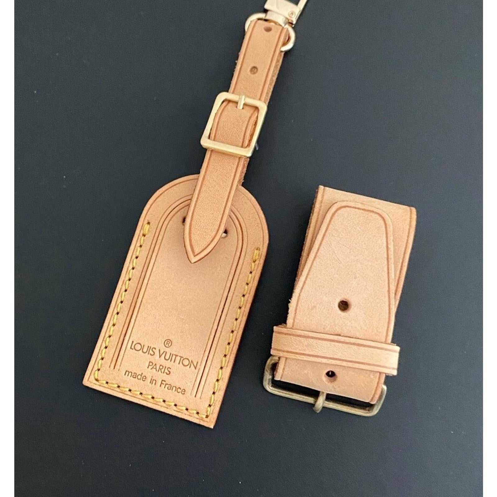 Louis Vuitton Name Tag w/ Strap Poignet 1 Set AUTHENTIC France