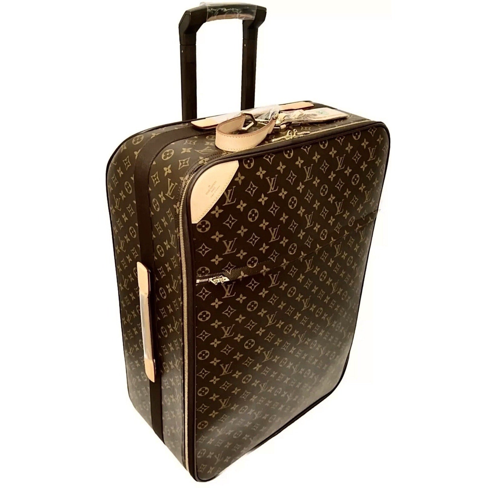 Louis Vuitton Pegase Monogram Suitcase Rolling Luggage Bag UEC