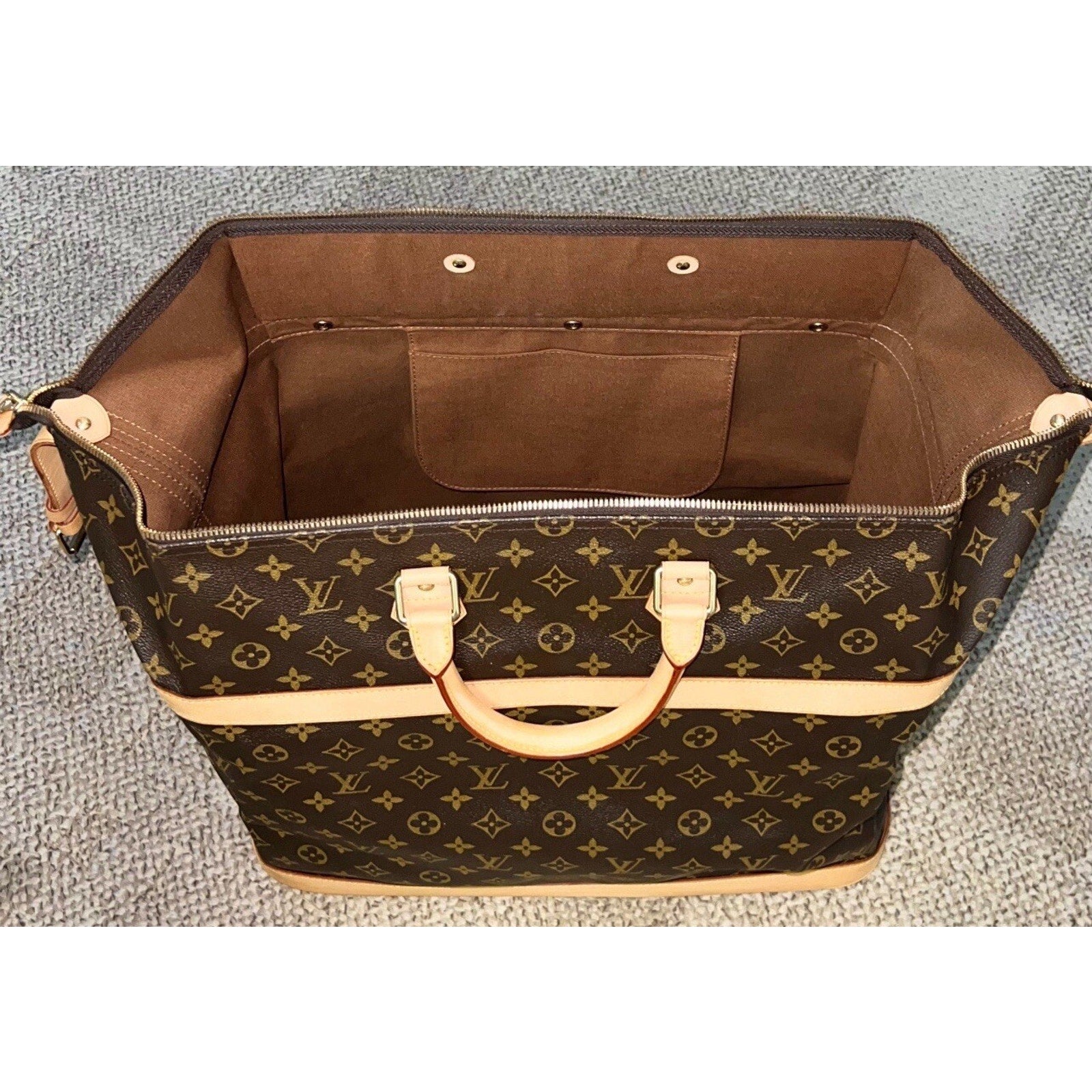 Louis Vuitton Cruiser Timeless Tote w/ Coa Dust-bag Name Tag Lock