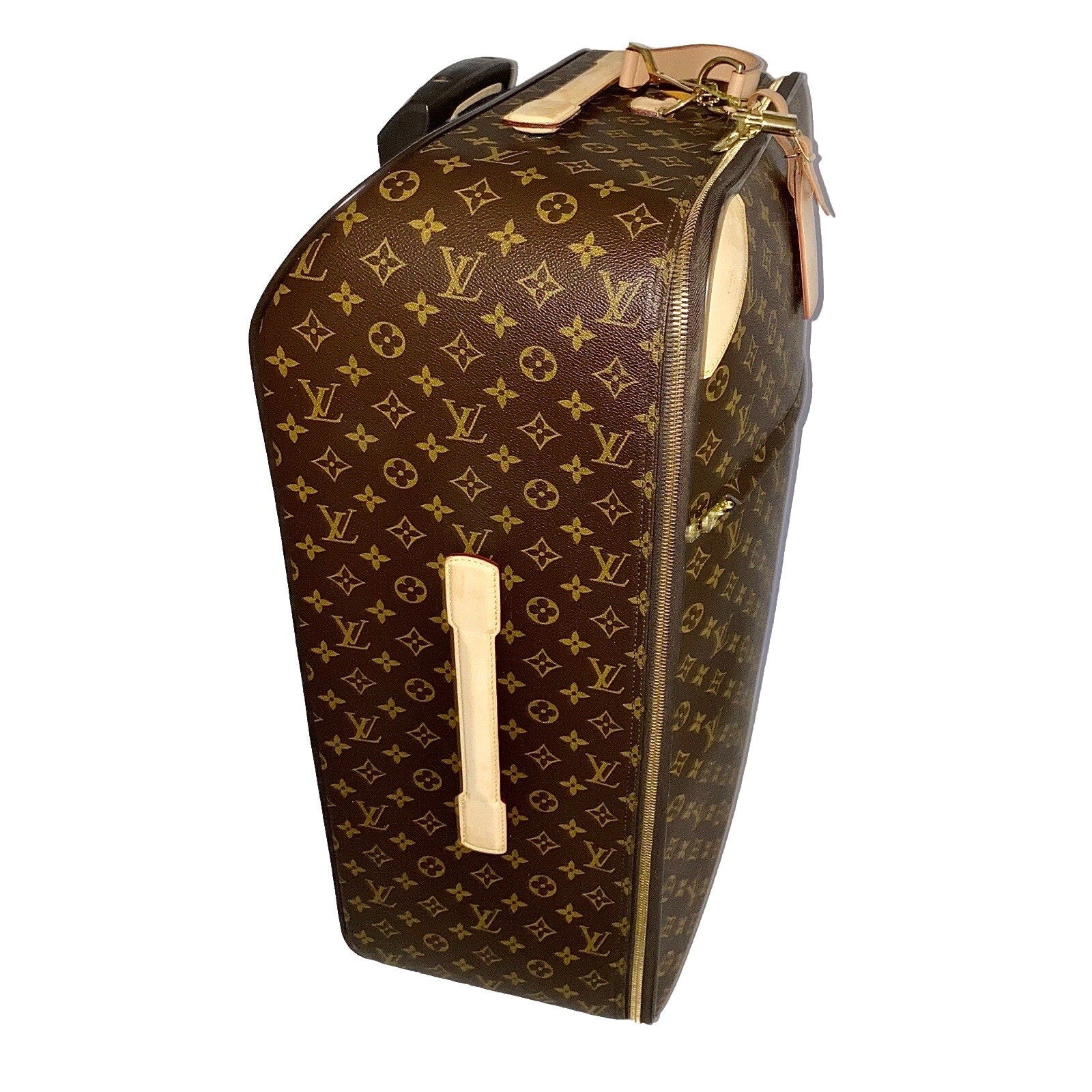 Louis Vuitton Pegase 70 Monogram Suitcase Bag w/ Coa Garment Bag UEC