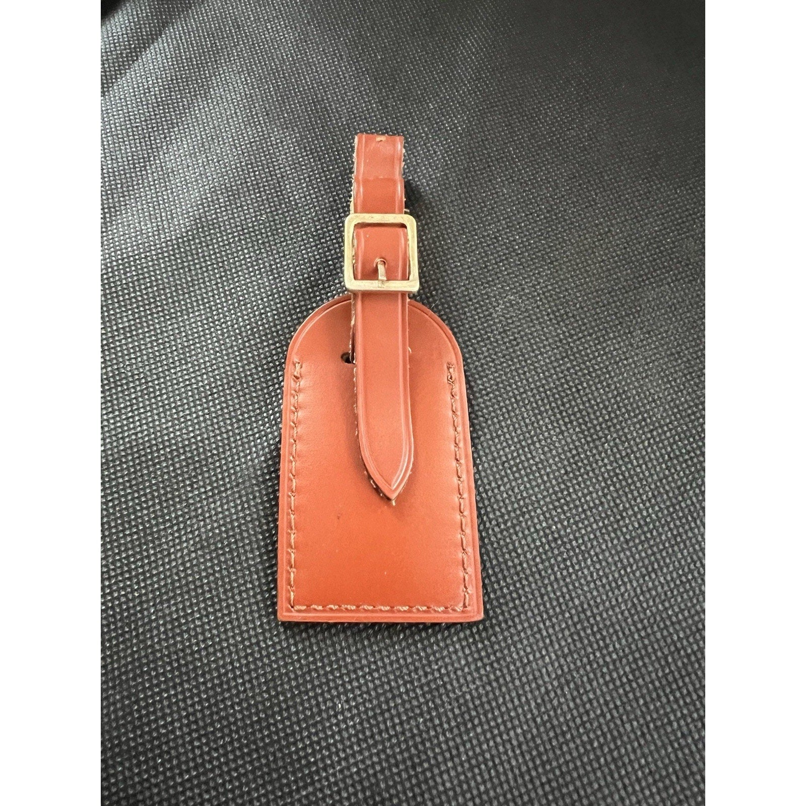 Louis Vuitton Kenyan Fawn Name Tag Goldtone Small - 1 pc France