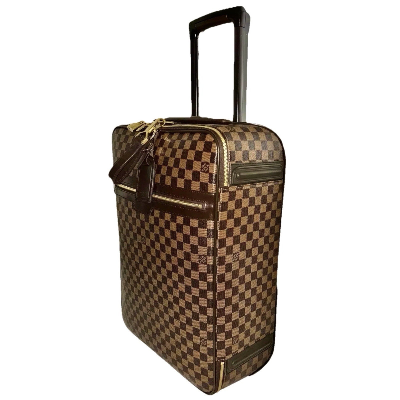 Louis Vuitton Pegase 55 Legere Damier Ebene Suitcase w/ Strap Coa Dust-bag