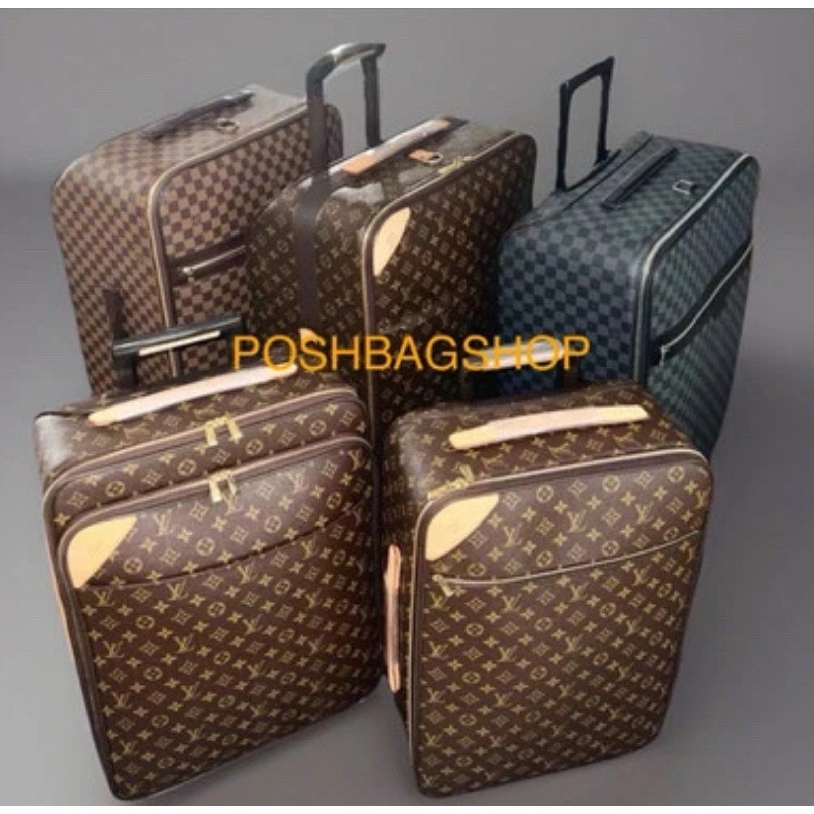 Authentic Louis Vuitton Pegase Suitcase Legere Monogram Bag Carry on w/ COA