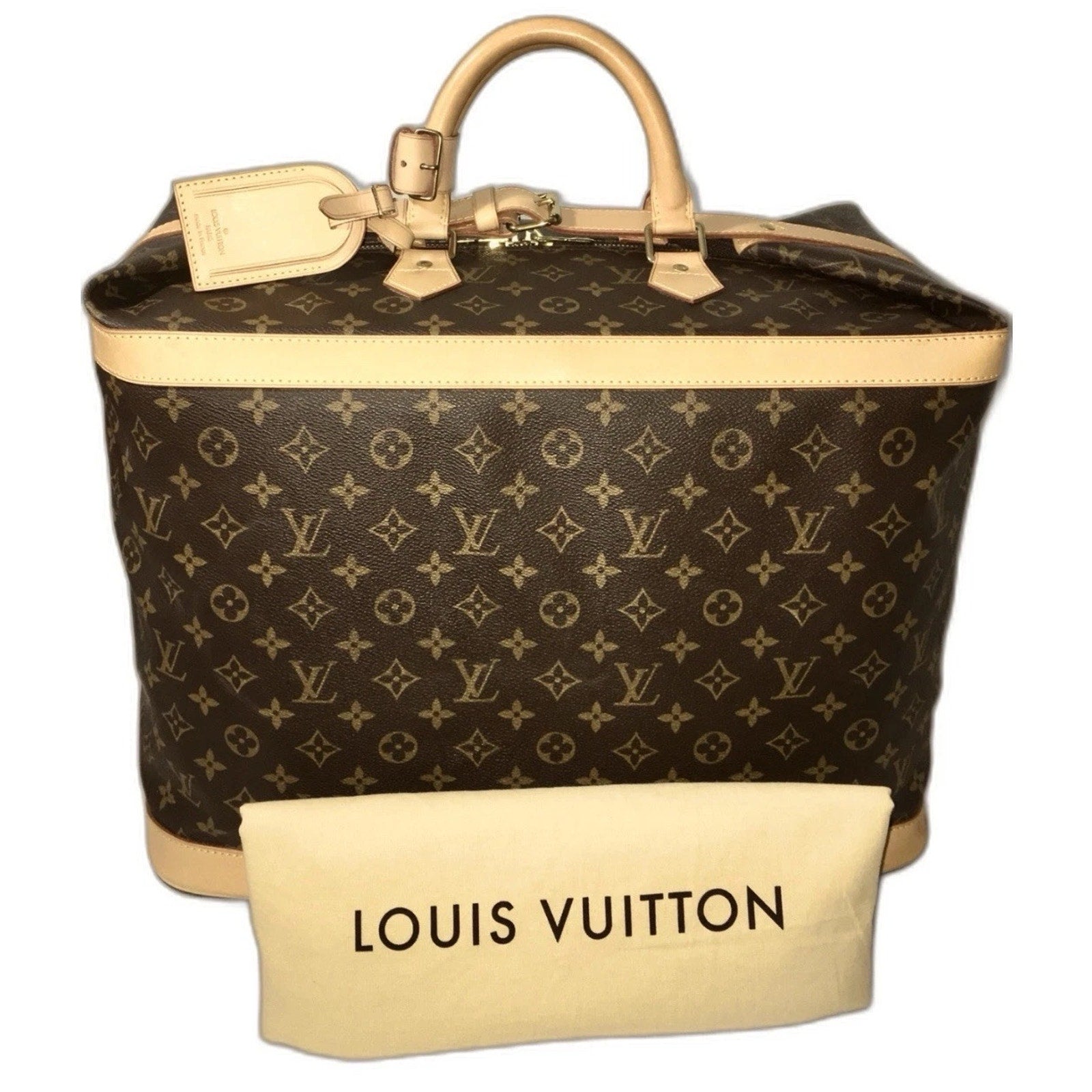 Louis Vuitton Cruiser Timeless Tote w/ Coa Dust-bag Name Tag Lock