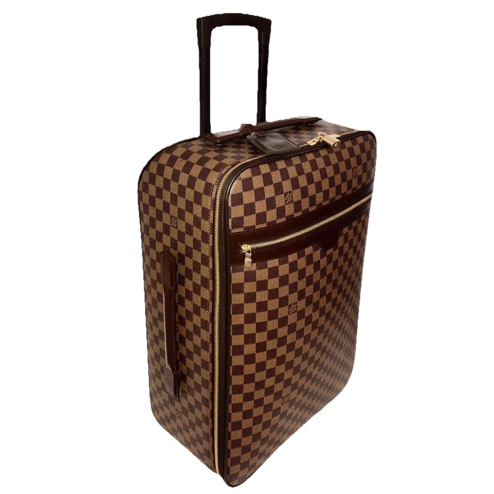 Louis Vuitton Pegase 21 Upright Travel Bag Damier Ebene w/ Dust-bag Lock Strap