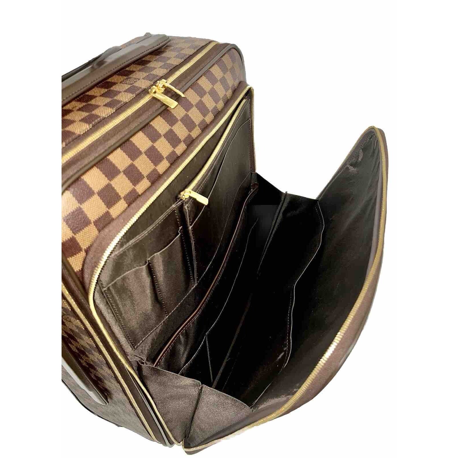 Louis Vuitton Pegase Business Suitcase Damier Ebene w/ Dustbag Garment Bag