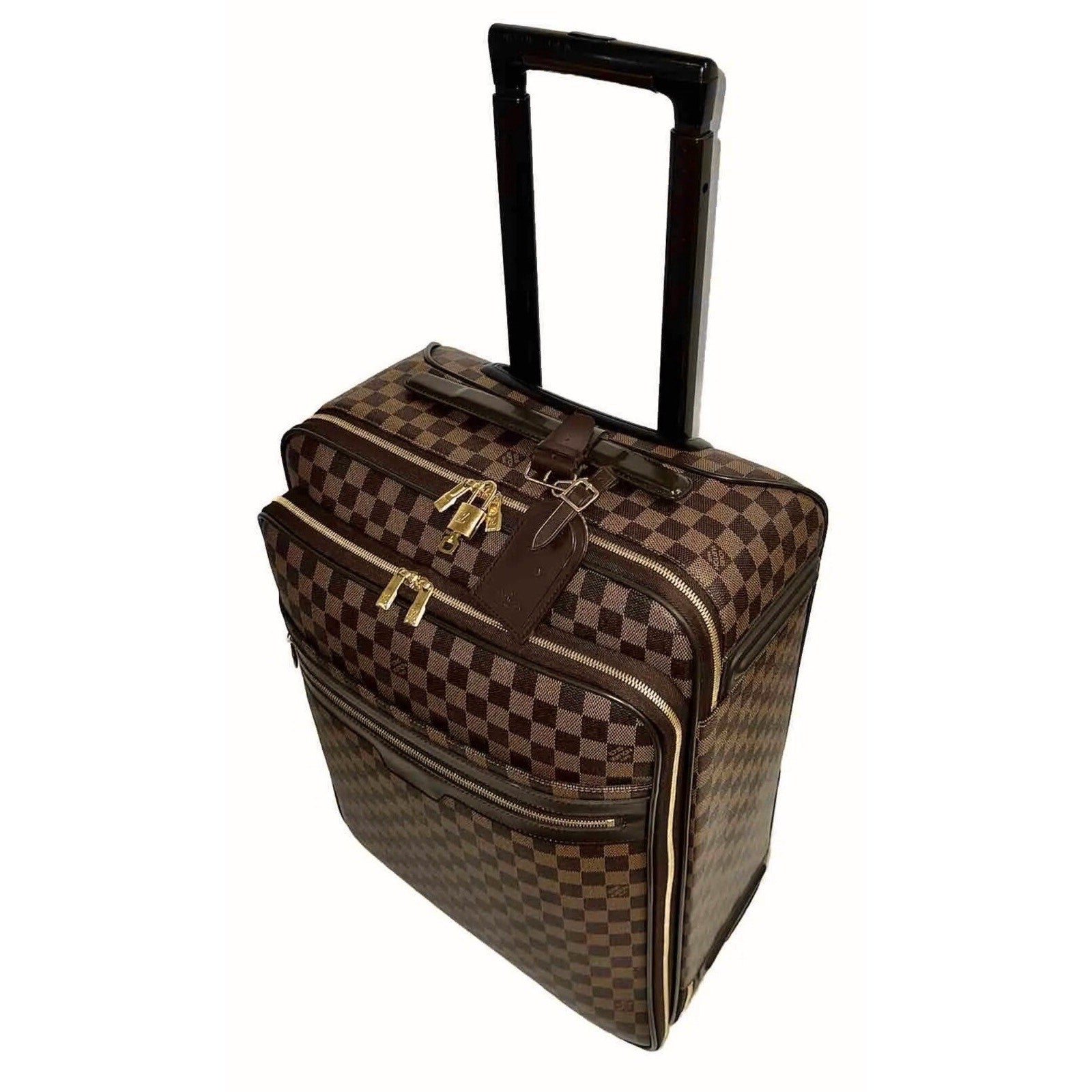Louis Vuitton Pegase Business Suitcase Damier Ebene w/ Dustbag Strap Garment Bag