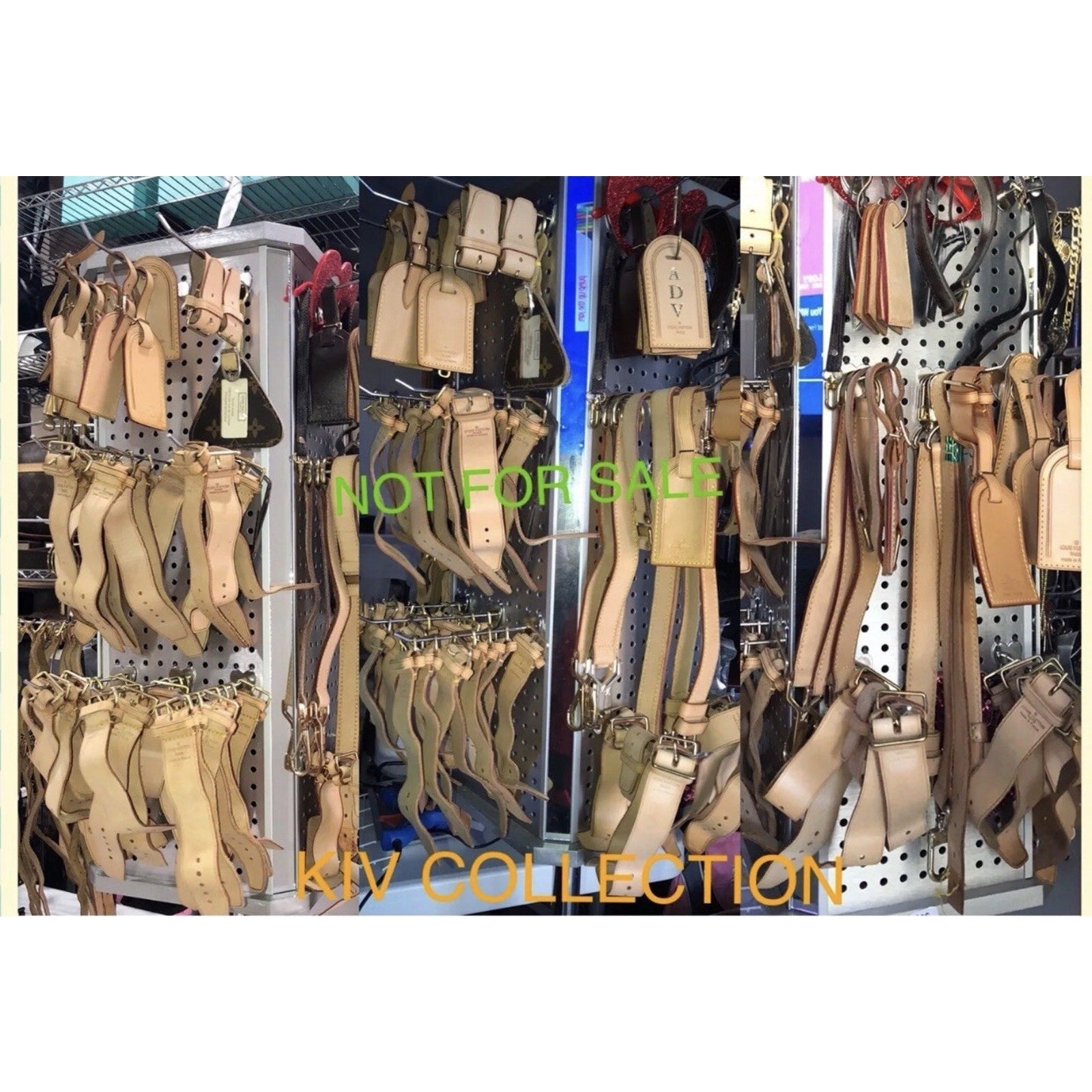 Louis Vuitton ID Name Tag Lock & Key Brass Padlock 1 Set - Goldtone Large