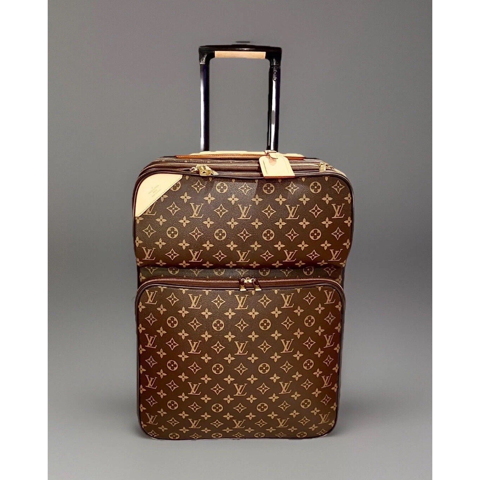 Louis Vuitton Monogram Pegase Business Suitcase Bag Rolling Carry w/ Dust-bag