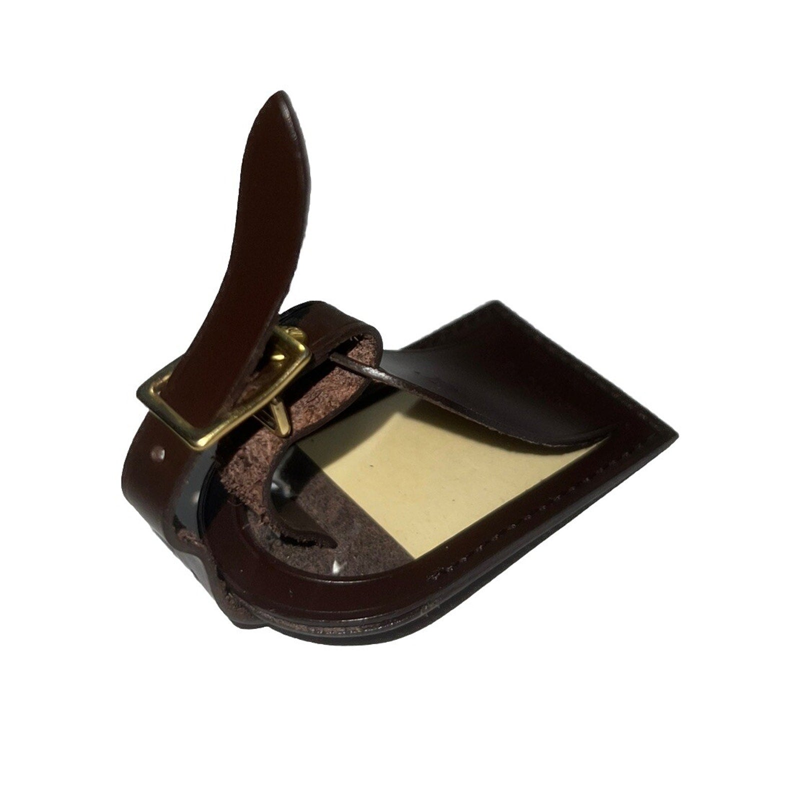 Louis Vuitton TS Name Tag Damier Ebene Goldtone 🇫🇷 UEC