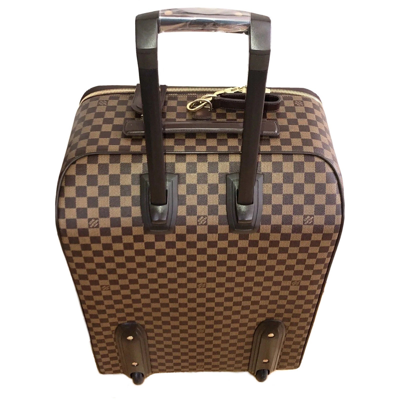 Louis Vuitton Pegase Suitcase 65 Luggage Rolling Tote Bag w/ Coa Garment Hanger