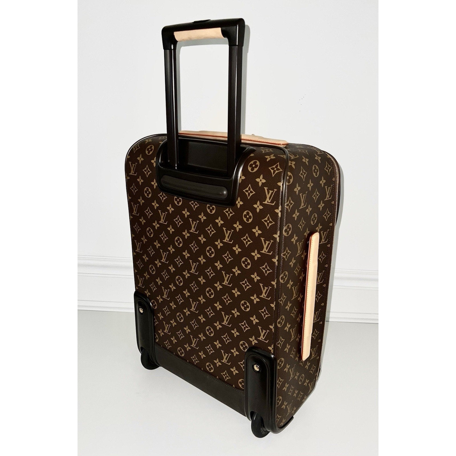 Louis Vuitton Business Pegase 55 w/ Protective Cover Suitcase Bag Monogram