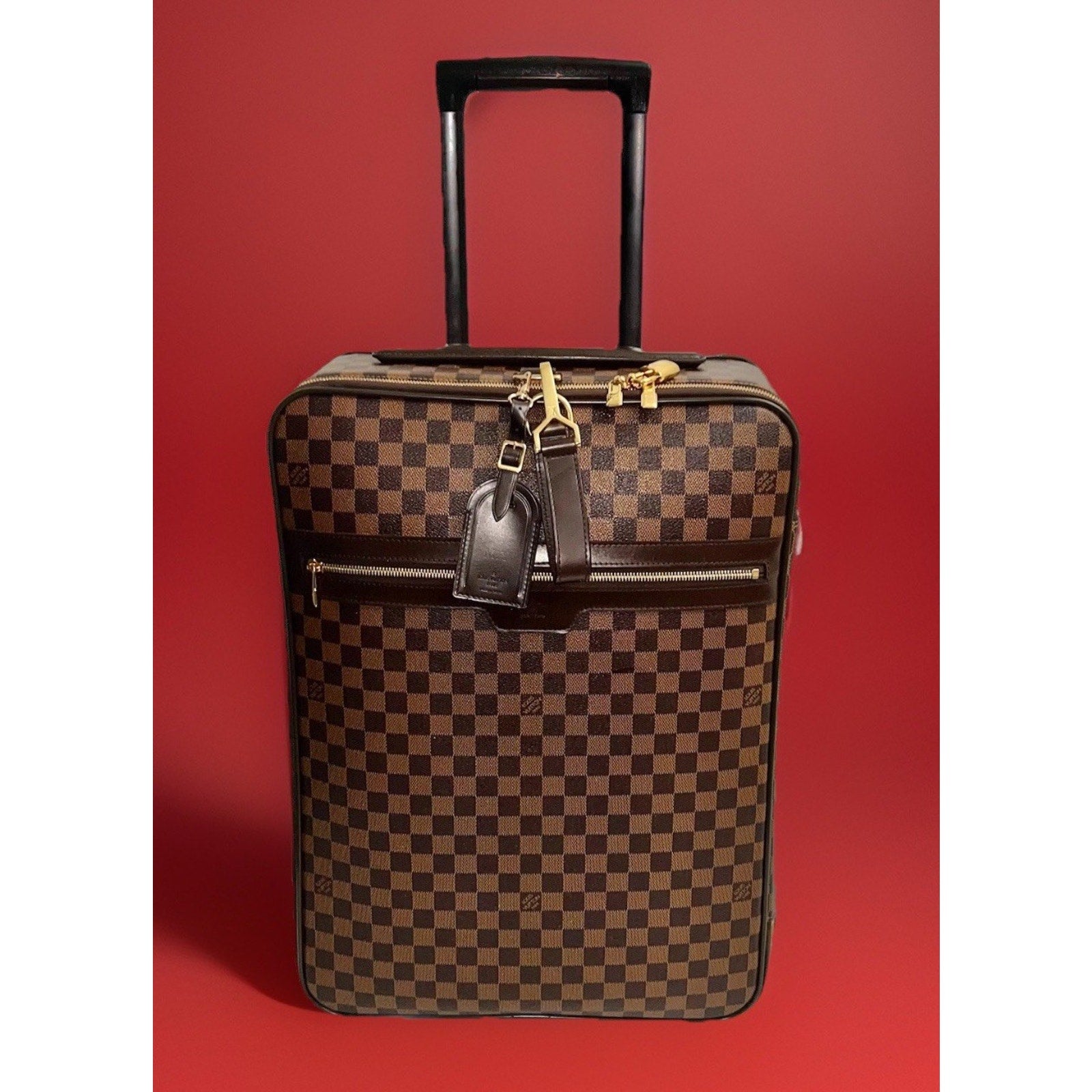 Louis Vuitton Pegase Legere Damier Ebene Suitcase Bag + Coa Garment & Dustbag A+