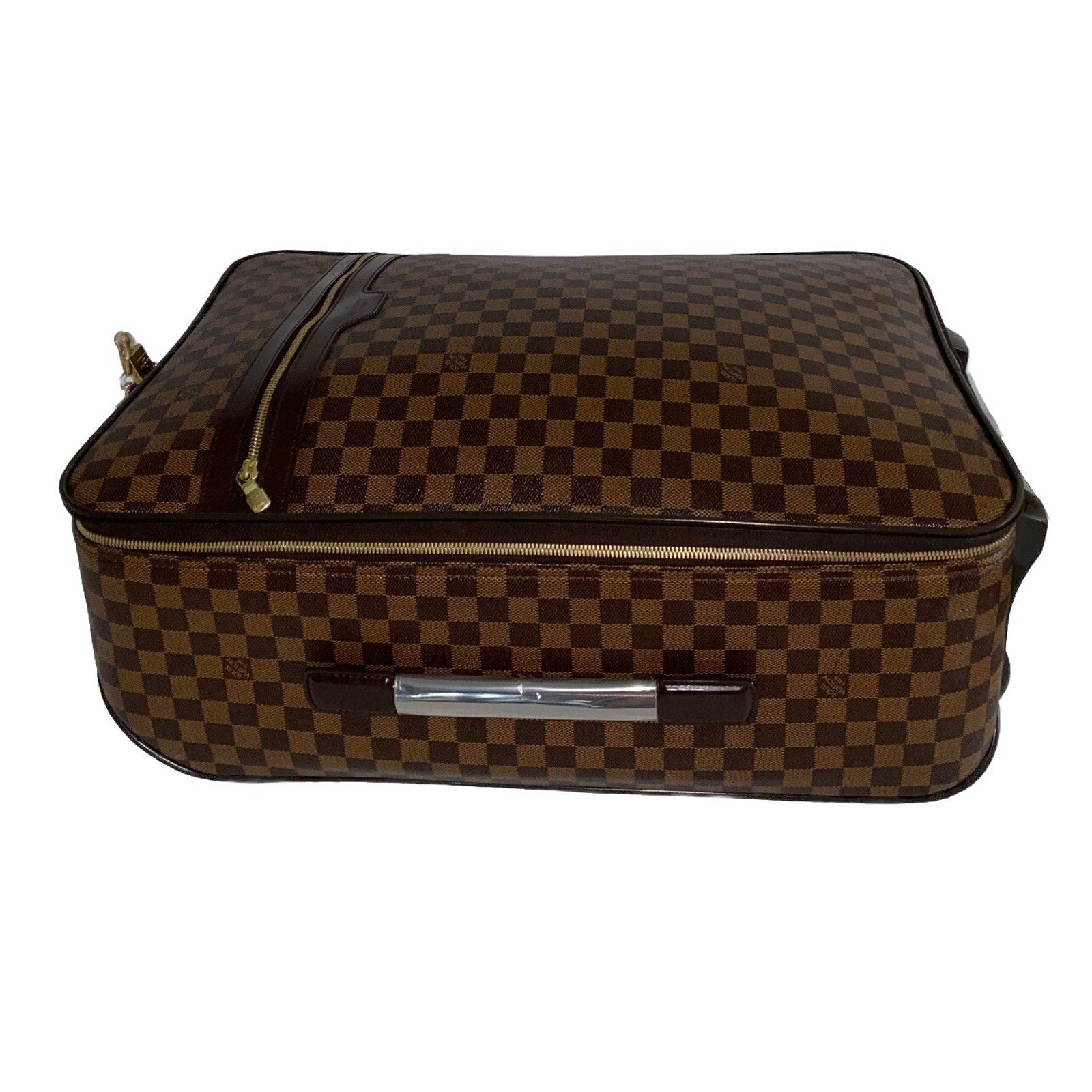 Louis Vuitton Pegase 55 Suitcase Bag Damier Ebene w/ Dustbag COA Padlock