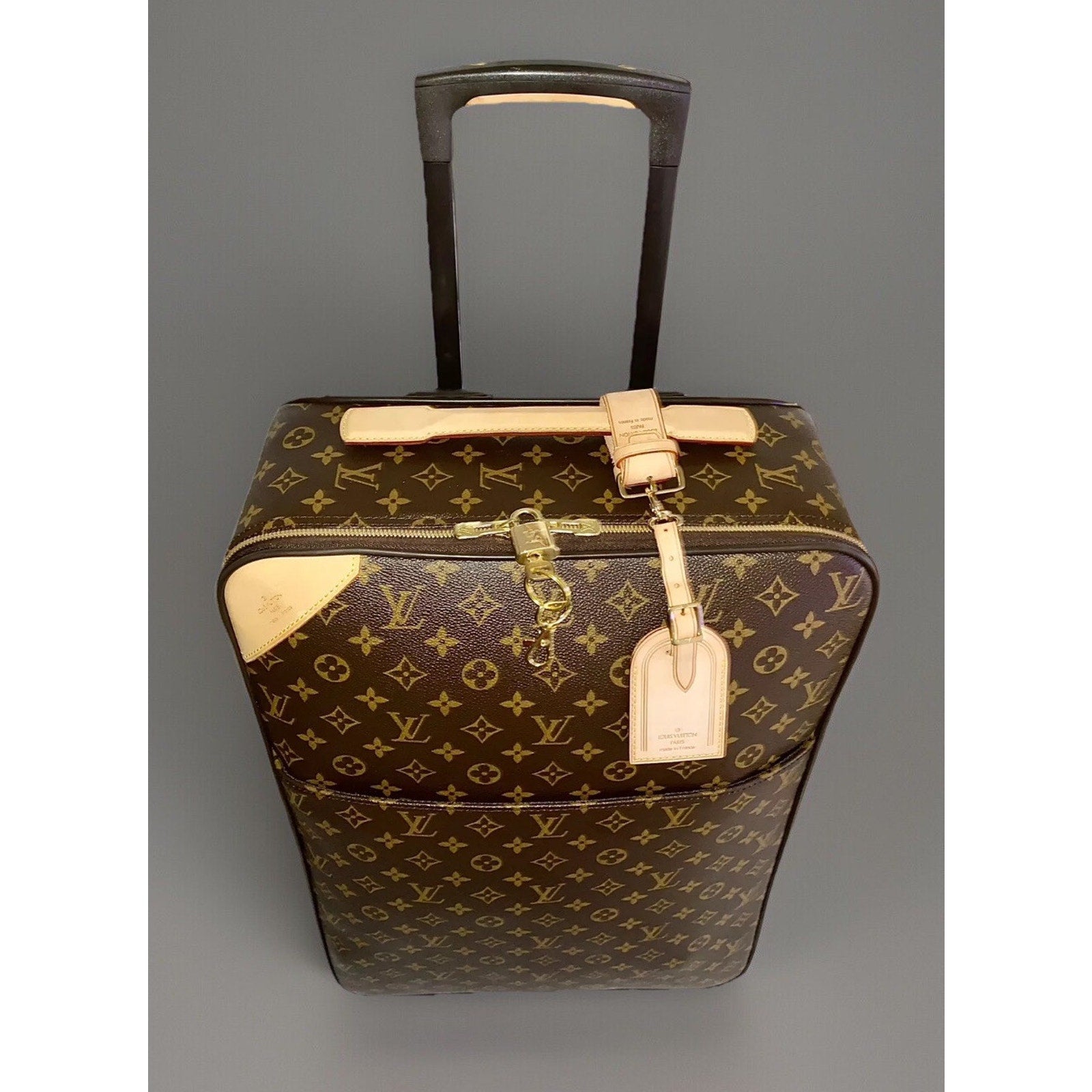 Louis Vuitton Pegase 55 Suitcase + Garment Hanger Certificate of Authenticity!