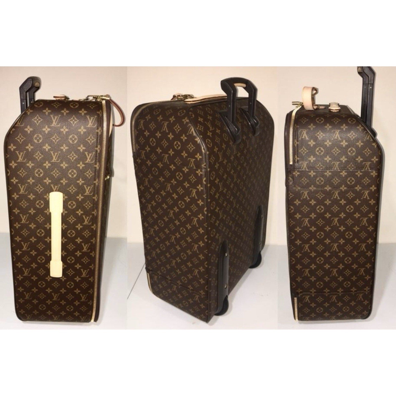 Louis Vuitton Pegase 70 Monogram Suitcase Bag w/ Coa Garment Bag UEC