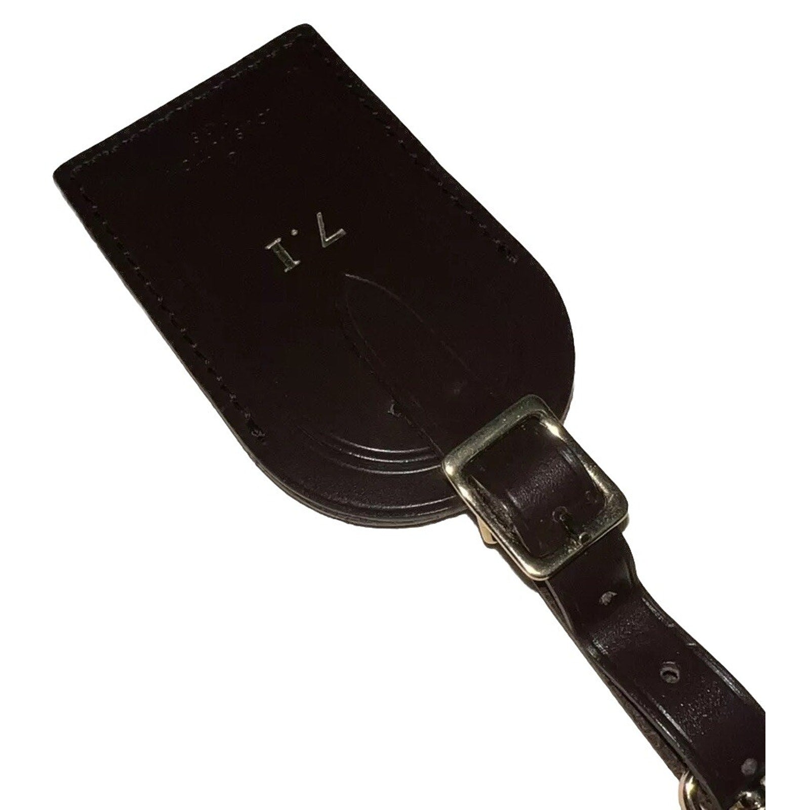 RARE Louis Vuitton 71 ID Name Tag Damier Ebene Goldtone July 1 UEC