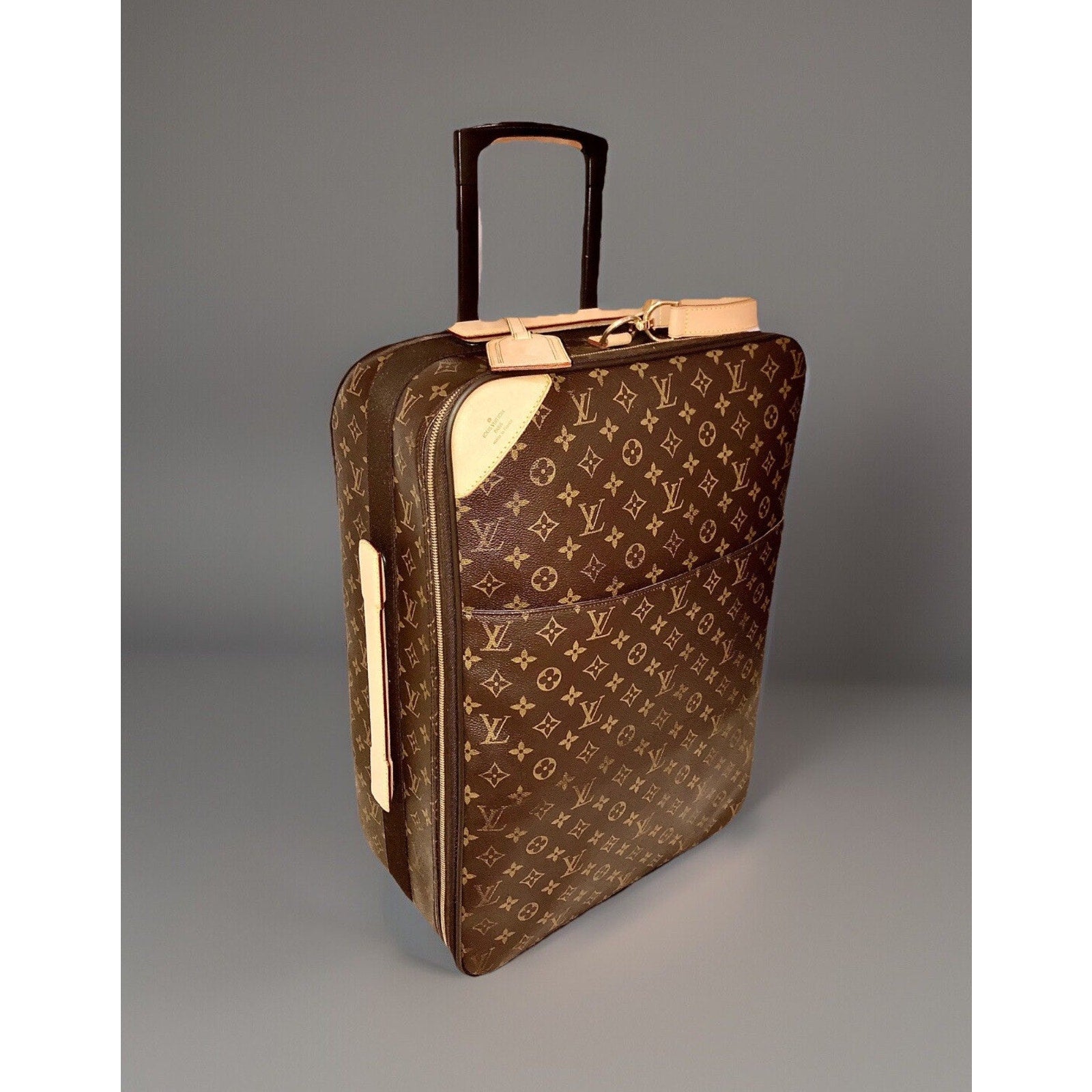 Louis Vuitton Pegase 55 Classic Suitcase w/ Garment Bag Hanger A++