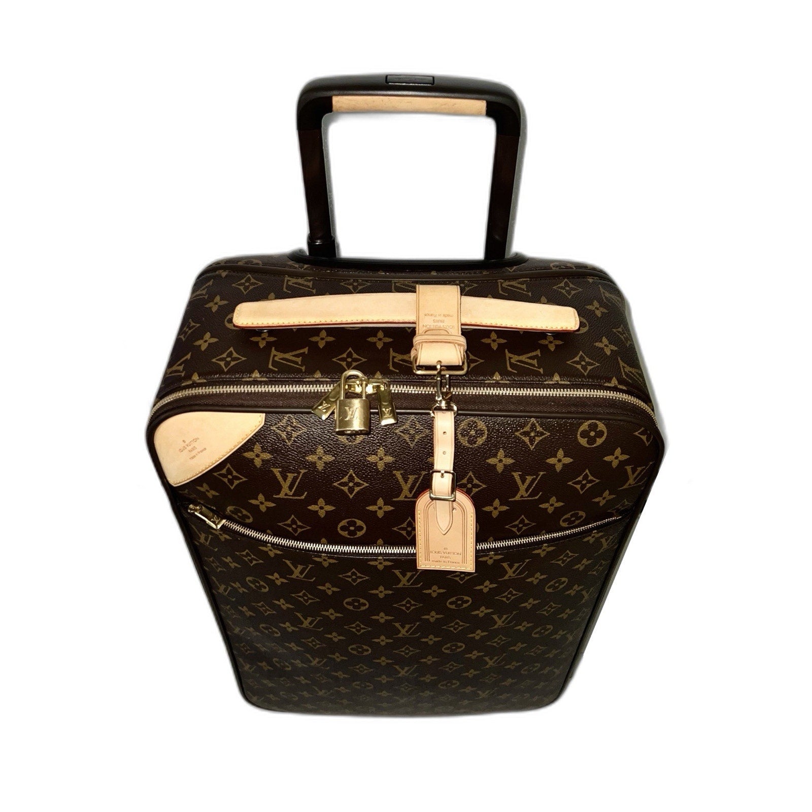 Authentic Louis Vuitton Pegase Suitcase Legere Monogram Bag Carry on w/ COA