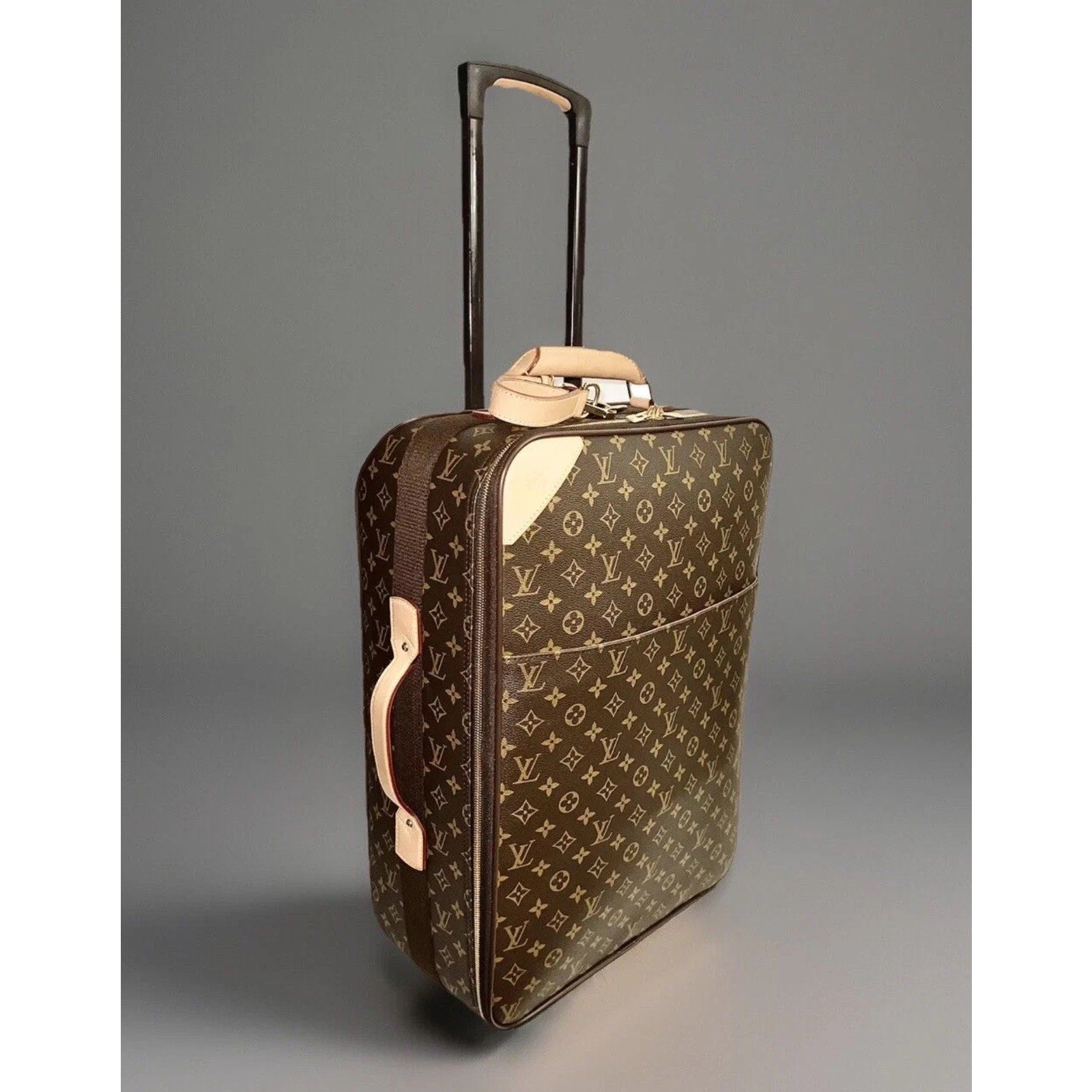 Louis Vuitton Pegase 55 Roller Suitcase Bag Coa Dust-bag Strap Lock Key