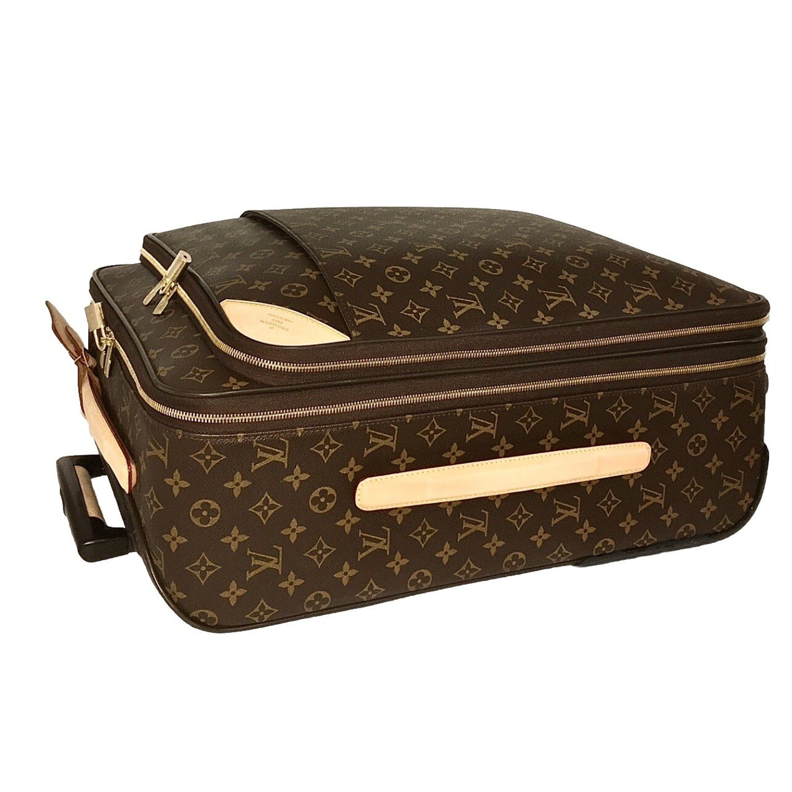 Louis Vuitton Business Pegase 55 Suitcase Monogram w/ Garment bag Dustbag Travel