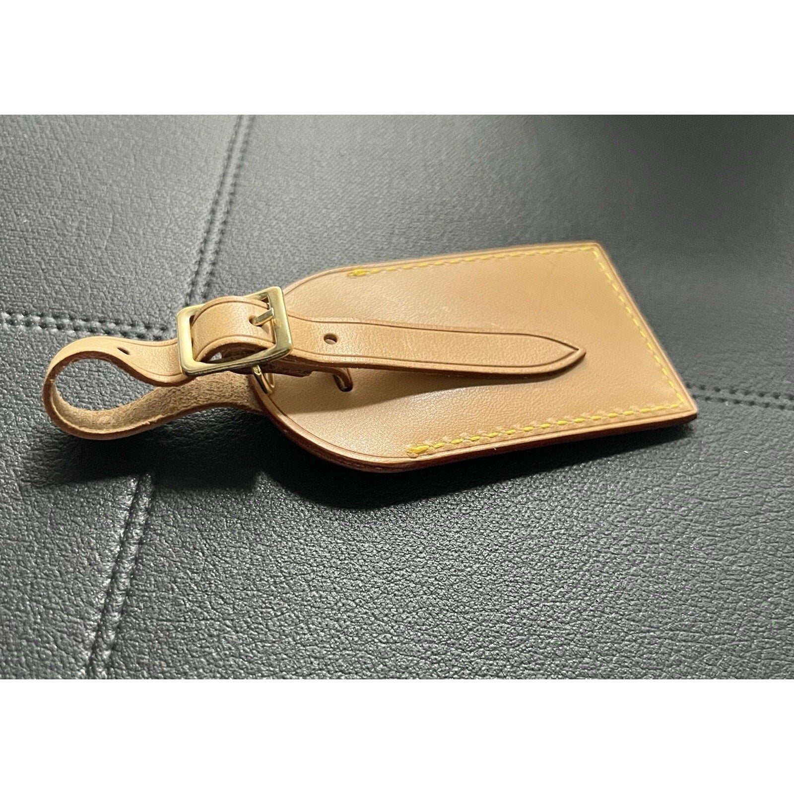 Louis Vuitton Y Initial Name Tag Goldtone - Natural Vachetta