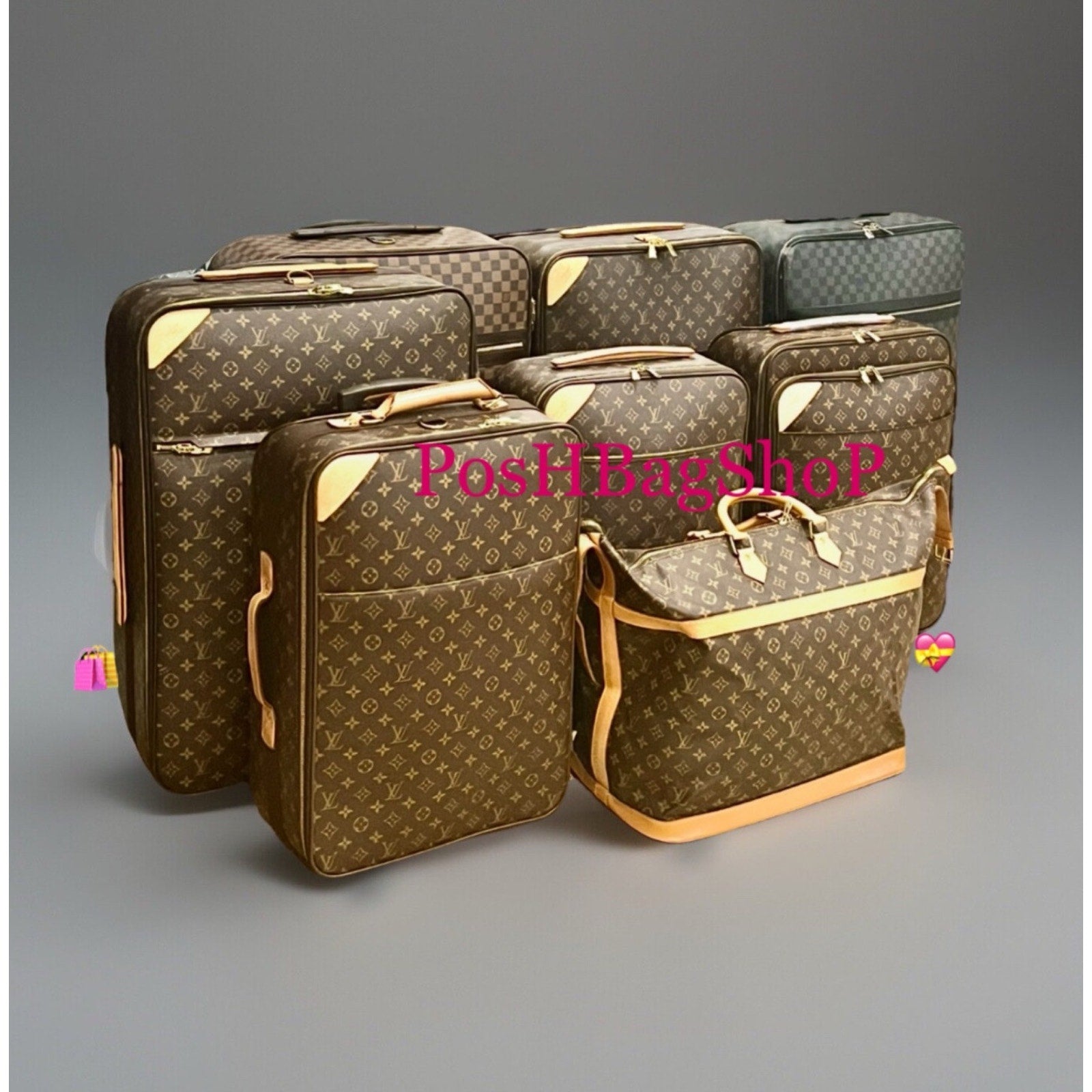 Louis Vuitton Pegase 70 Monogram XL Suitcase + Garment COA Dust-bag Padlock