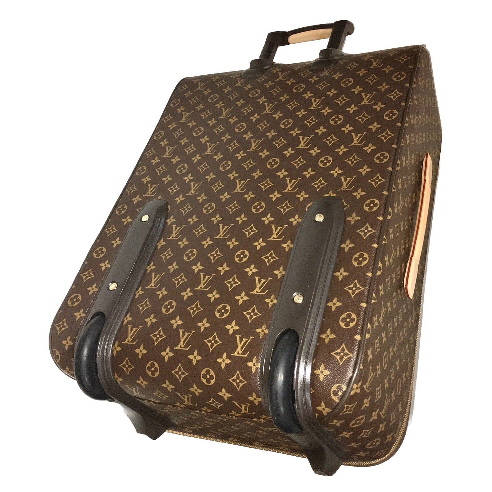 Louis Vuitton Pegase Monogram XL Suitcase w/ Dust-Cover LV Tag Lock COA