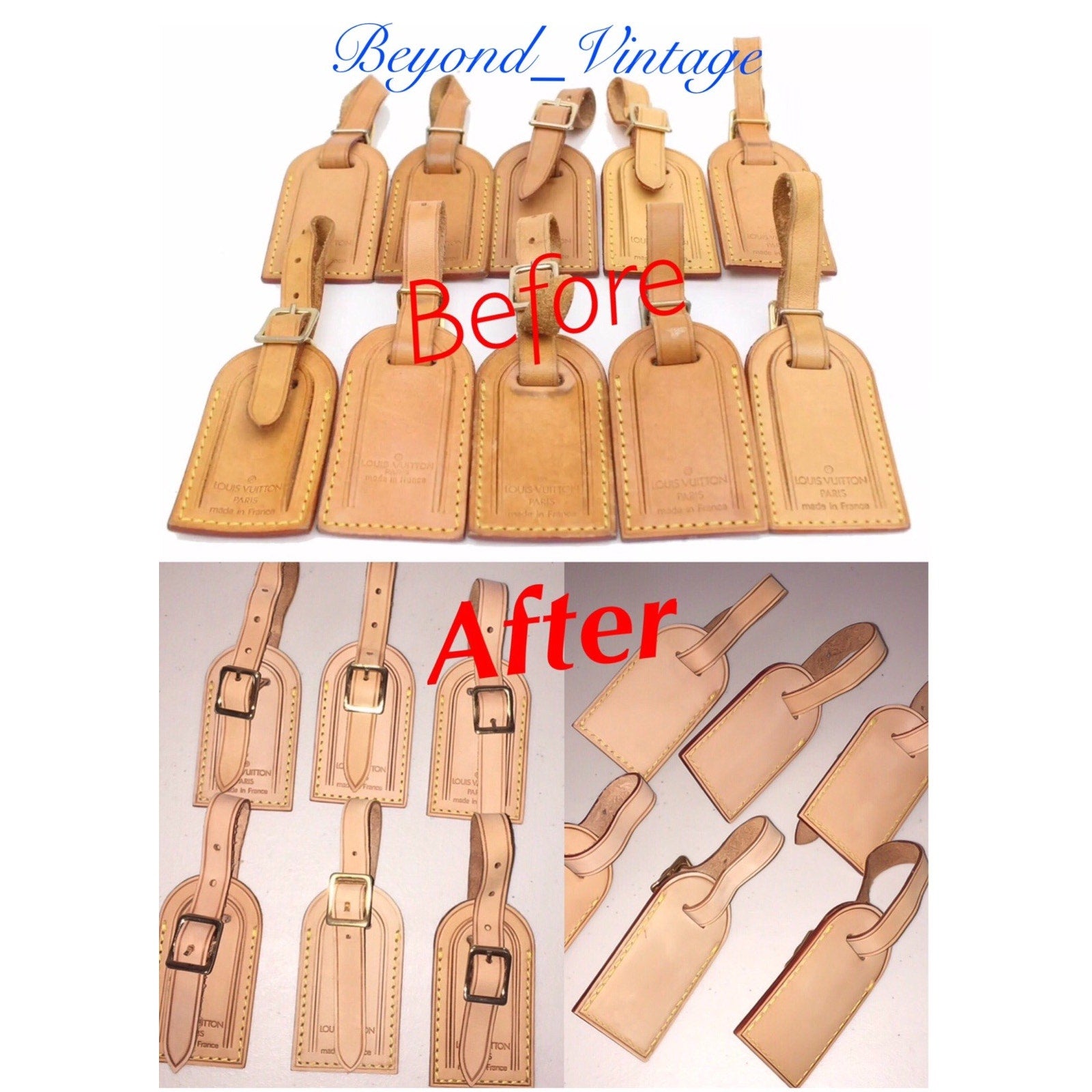 Louis Vuitton Name Tag - SMALL “Redone” 💎 1 Piece made in France