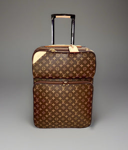 Louis Vuitton Business Pegase 55 Monogram Suitcase Bag Pristine w/ Strap 🛍️