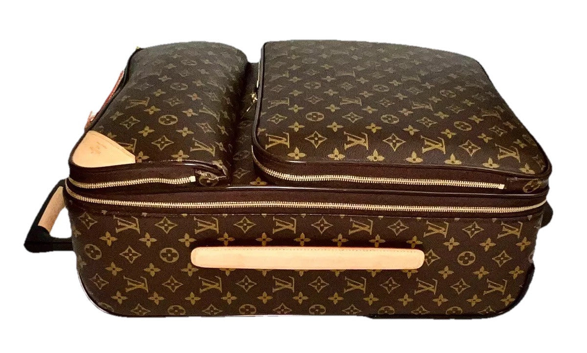 Louis Vuitton Business Pegase 55 Monogram Suitcase Bag Pristine w/ Strap 🛍️