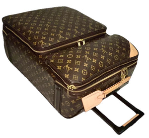 Louis Vuitton Business Pegase 55 Monogram Suitcase Bag Pristine w/ Strap 🛍️