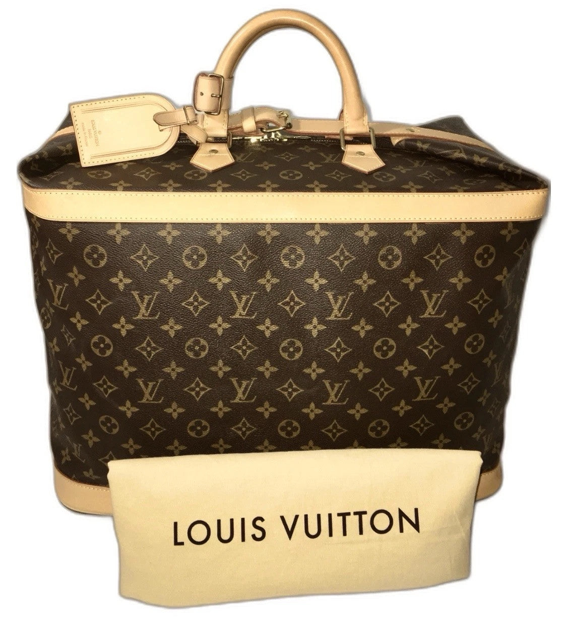 Louis Vuitton Cruiser Timeless Tote Bag w/ Coa Dustbag Name Tag Lock UEC