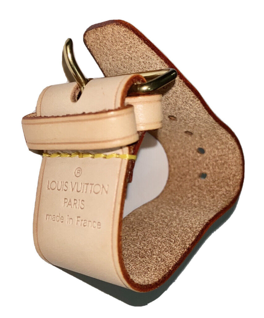 1 Pc Louis Vuitton Keepall Leather Strap Natural Vachetta Fastener Poignet UEC