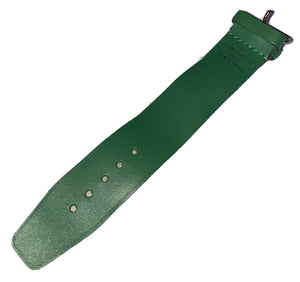Louis Vuitton Green Leather Strap Poignet w/Goldtone Metal