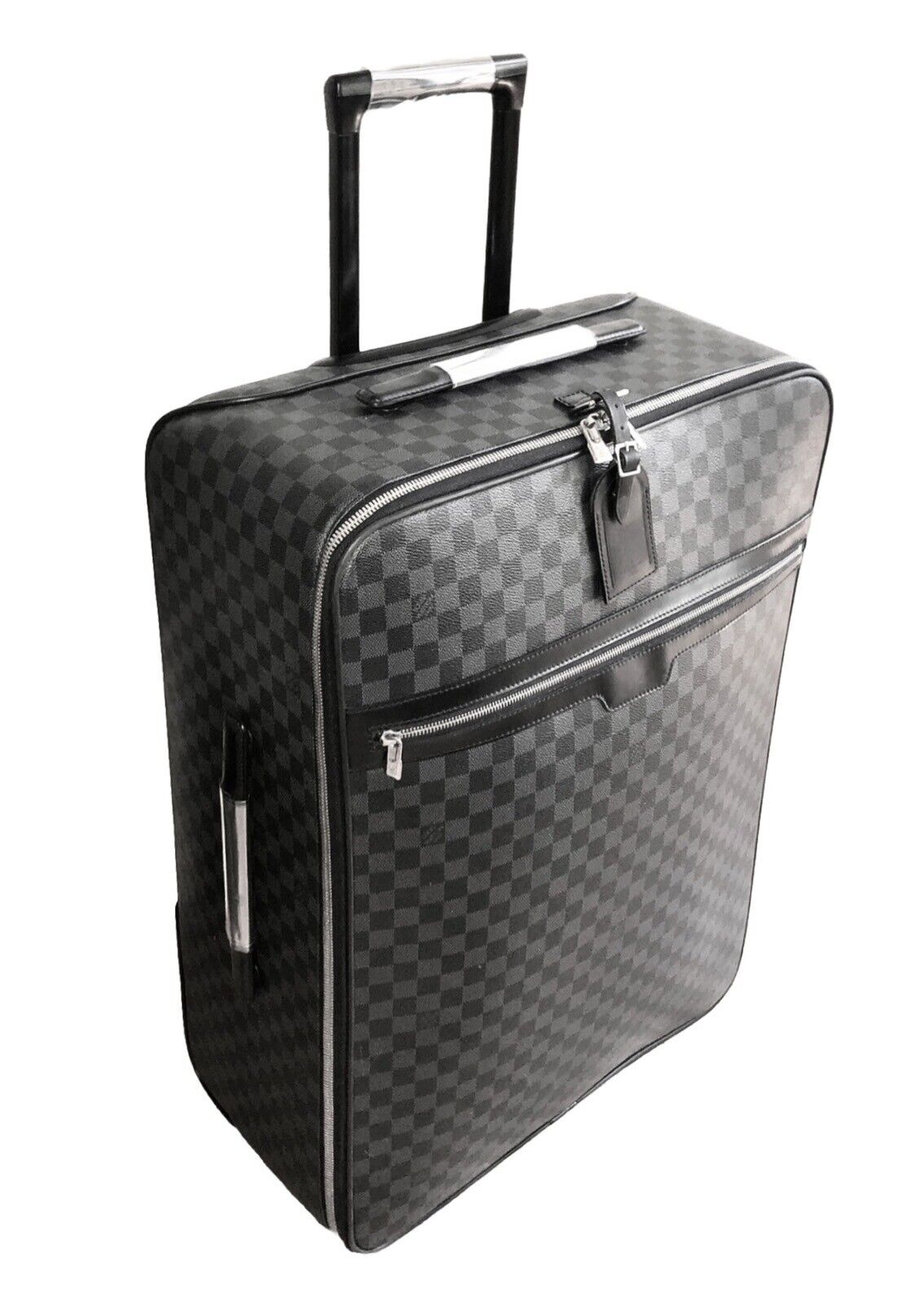 Louis Vuitton Graphite Business Pegase 65 Suitcase Bag w/ Luggage Tag Unisex💥