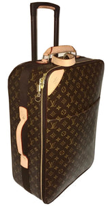 Authentic Louis Vuitton Pegase 55 Monogram w/ Garment Bag UEC