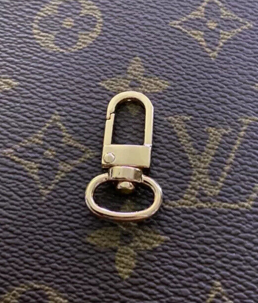 3X Goldtone Keychain fob Swivel Clasp fits Louis Vuitton Name Tag Key Charm