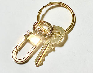 Louis Vuitton Key 338 Brass Goldtone w/ Swivel Ring Clasp - 1 Key # 338