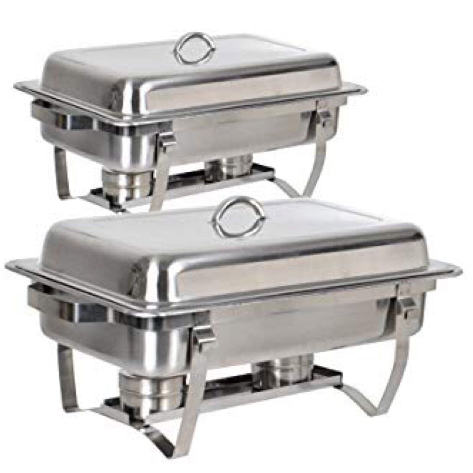 Stainless Steel CHAFER DISH - 8 QT Full Size Buffet Catering Party - 4 pack