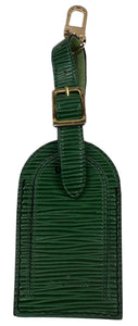 Louis Vuitton Green Epi Luggage Tag Borneo Green  Leather FRANCE 🇫🇷