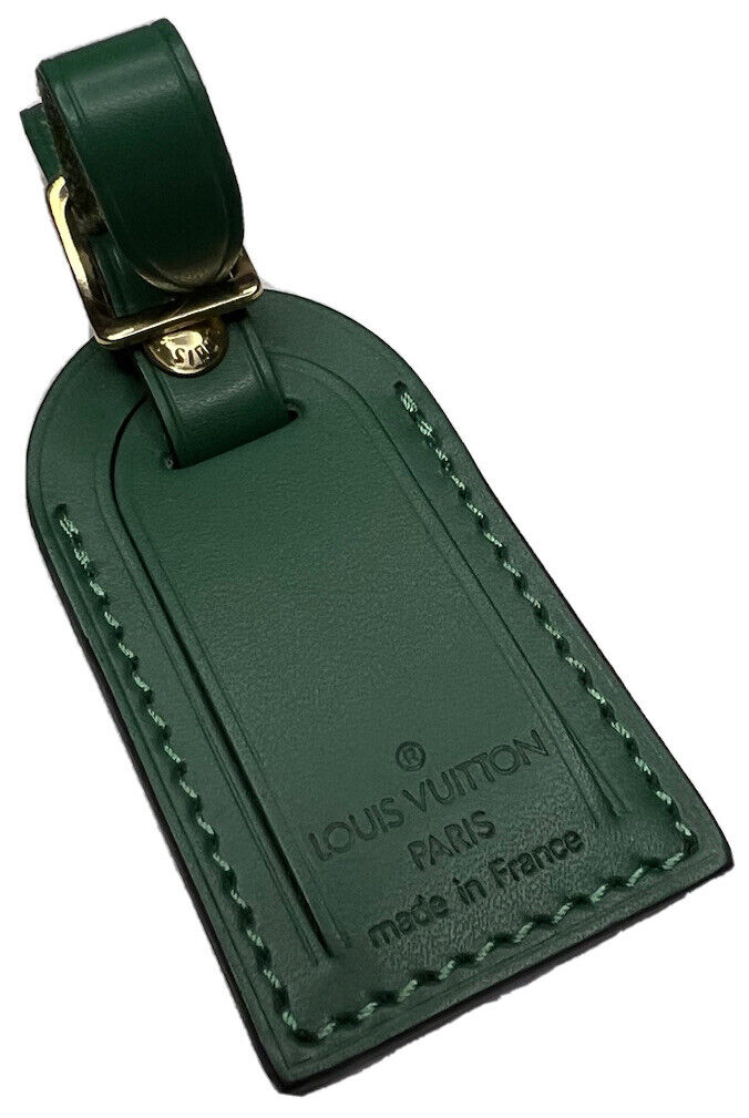 Louis Vuitton Green Name Tag Calfskin Goldtone Mini/Small Goldtone- UEC - 1 Pc