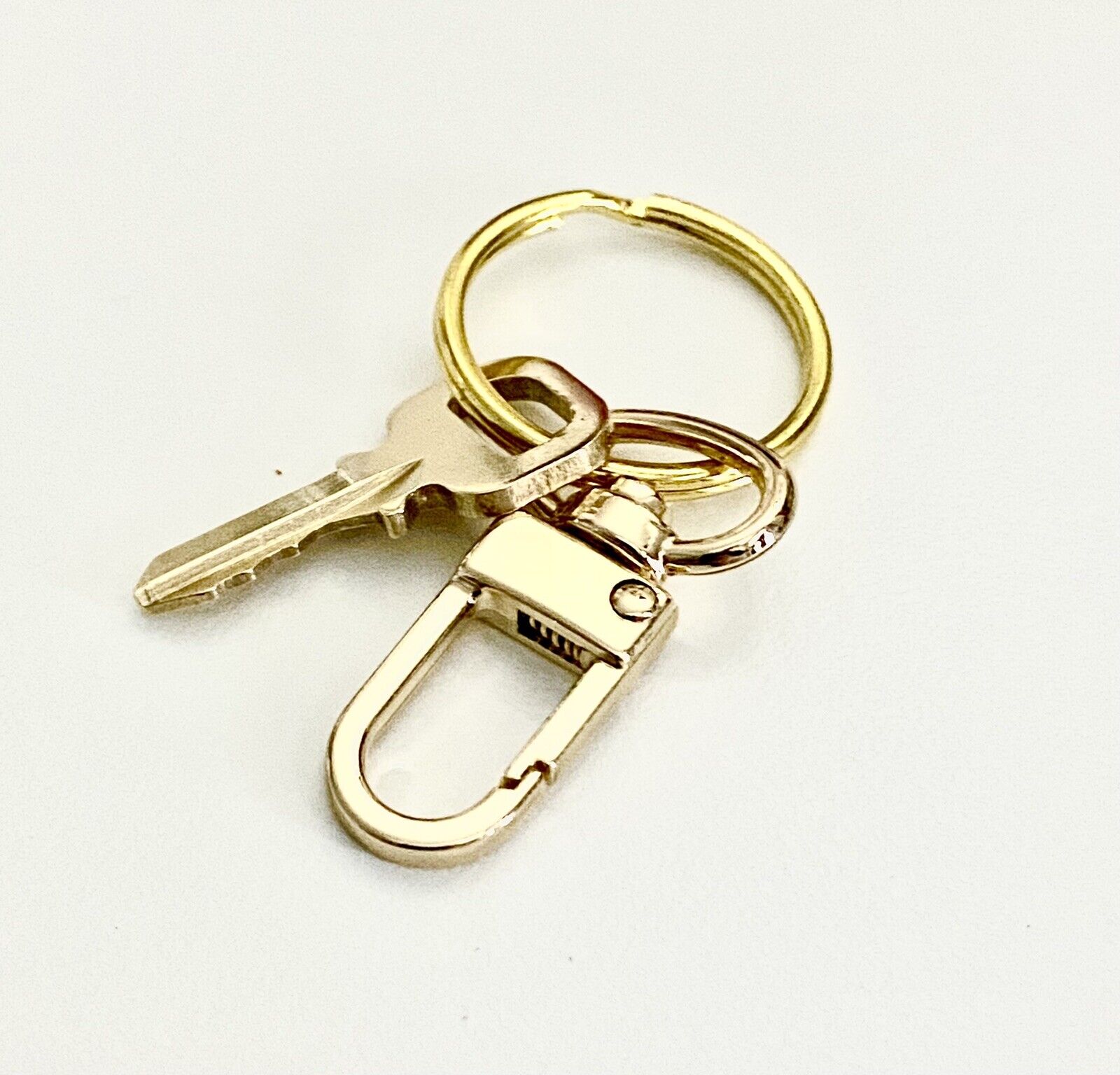 Authentic Louis Vuitton Gold Brass Lock and Key Set 339 