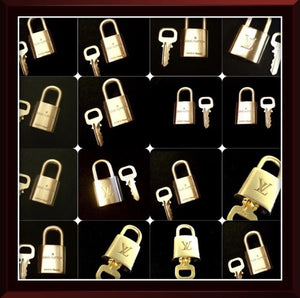 Louis Vuitton Lock w/ Key 300-320 Brass Gold tone for - 1 Set Authentic