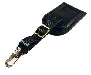 Louis Vuitton Luggage Tag Epi Black Leather w/ Generic Clasp UEC