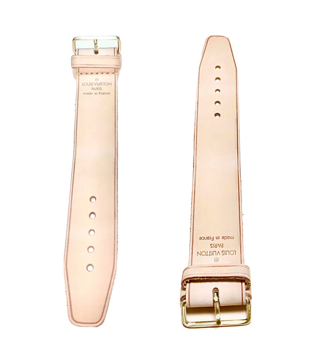 Louis Vuitton Short Leather Strap - Redone Authentic Light color for Keepall
